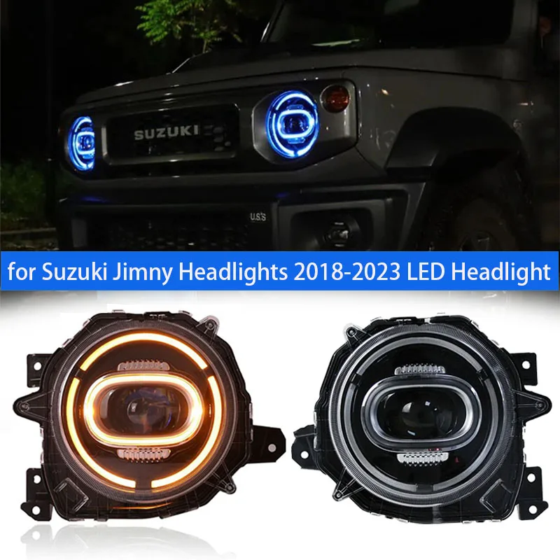 

Head Lamp for Suzuki Jimny LED Headlight 2018-2020 Headlights Jimny DRL Turn Signal High Beam Angel Eye Projector Lens