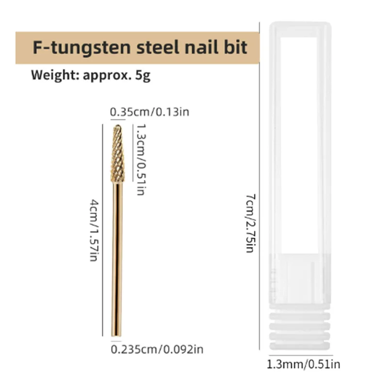 5 In 1 Wolfraam Staal Carbide Nagel Boren Polish Kop Om Dode Huid Frezen Cutter Voor Machine Schuurmachine Diy Nagels Gereedschap