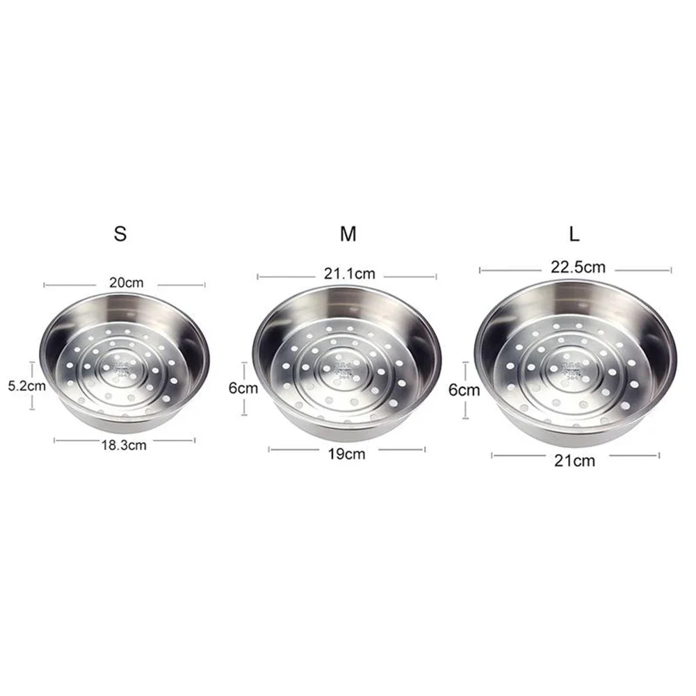 S/M/L 304 Stainless Steel Rice Cooker Steamer Basket Thickened And Deepened Steam Basket Cookware Steamers Parts