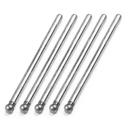 5pcs Ball Round Rotary Diamond Burr Drill Bit 0.5mm-3mm per piastrelle di vetro pietra incisione formatura foratura limatura