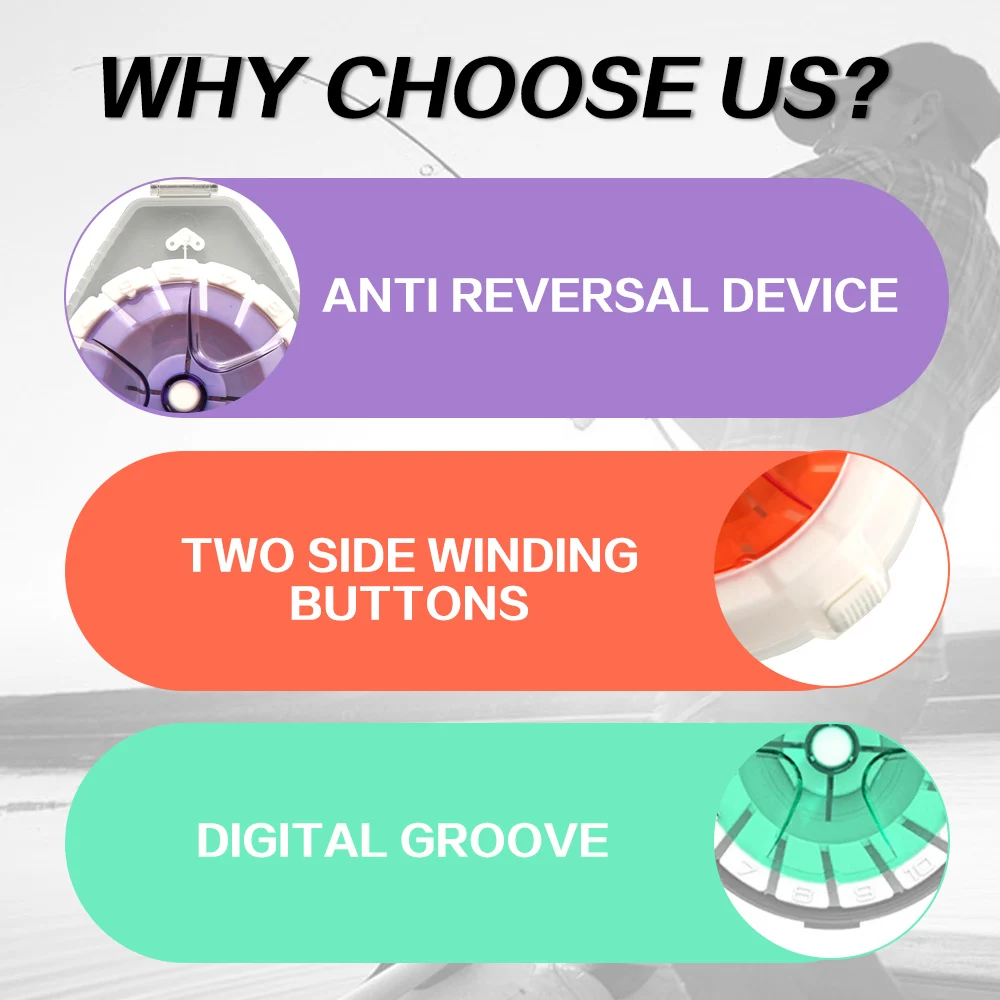 ZUKIBO Bobinadora de sedal y caja de carbono - Corte rapido de hilo - imagen 3