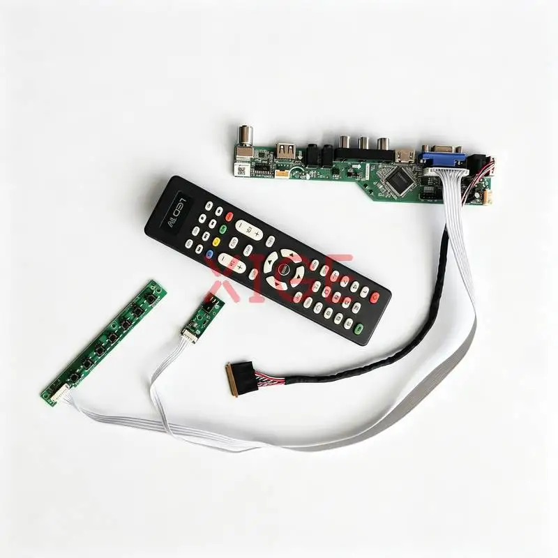 

Drive Board Fit LTN156AT26 LTN156AT24 LTN156AT27 LTN156AT23 40-Pin LVDS 1366x768 1366*768 HDMI+VGA+AV+USB Laptop Monitor DIY Kit