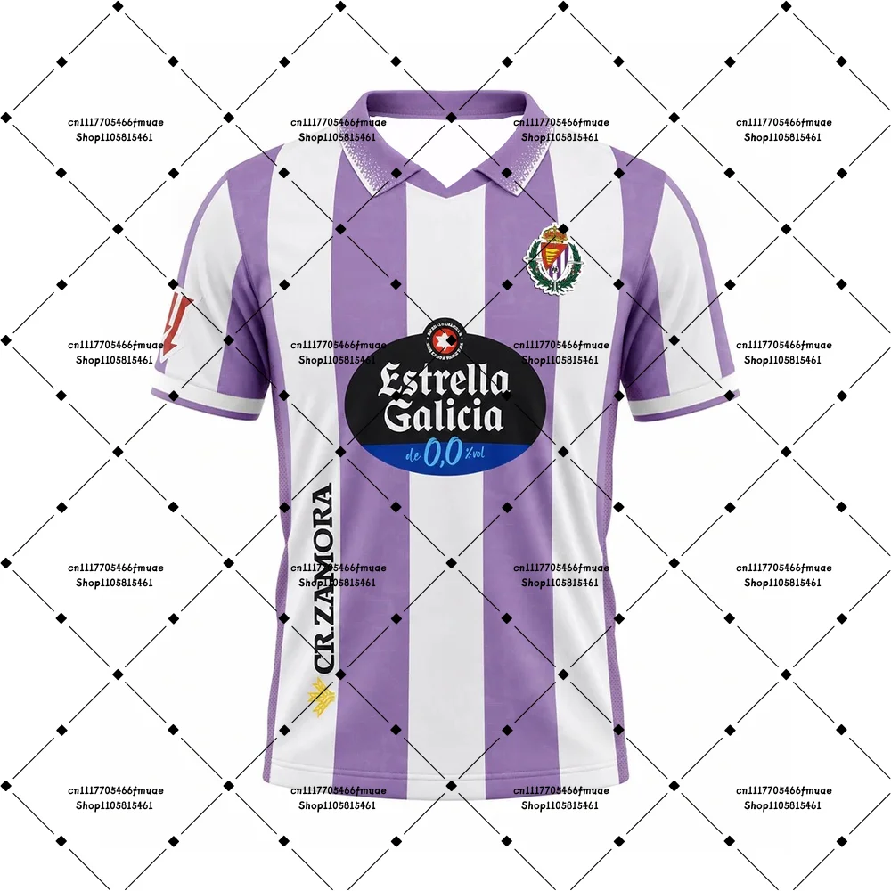 2026-27 Spain Mens Soccer Game Top Adult Breathable T-shirt Unisex Sports Real Valladolid Home Training Dry-fit Football Jersey