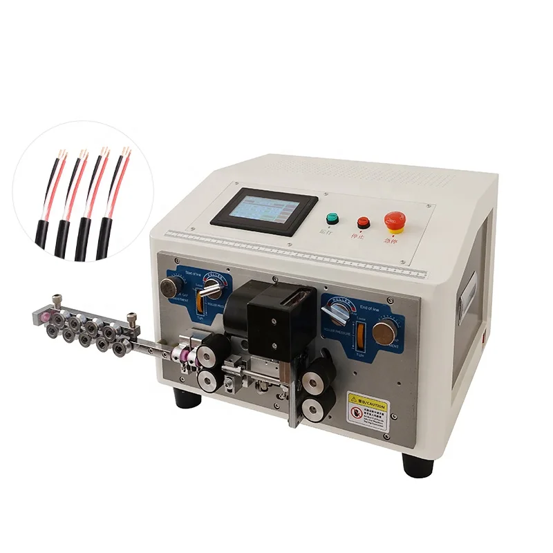 EW-3050 High Speed (1 - 6 Mm) Multiple Conductor Cable Wire Cutting and Stripping Machine