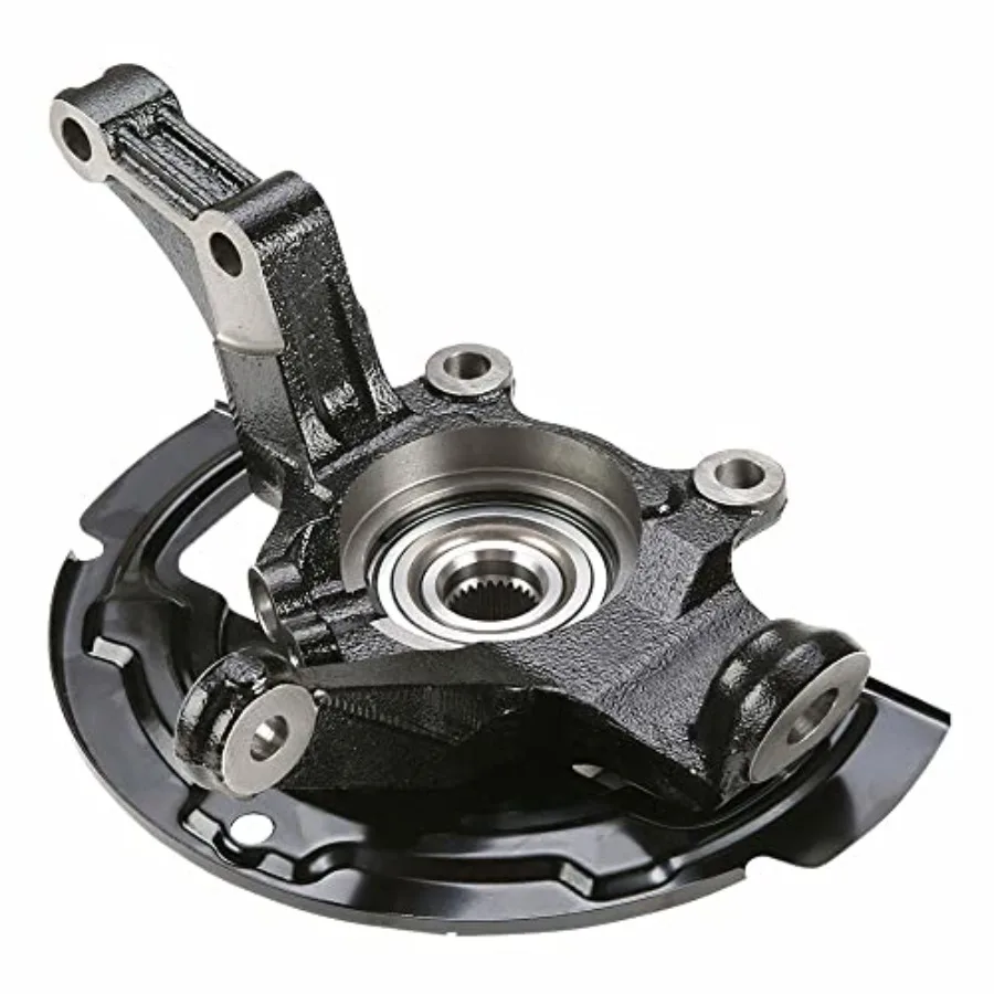 

Front Left Complete Wheel Hub Bearing Steering Knuckle Assembly 698-379 for 2002-2006 Nissan Altima L4 2.5L Steel Gray Durable