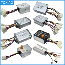 12V 24V 36V 48V 250W 350W500W Aluminum Alloy Silver Brushed Motor Speed Controller Box for Electric Vehicle Tricycle Accessories