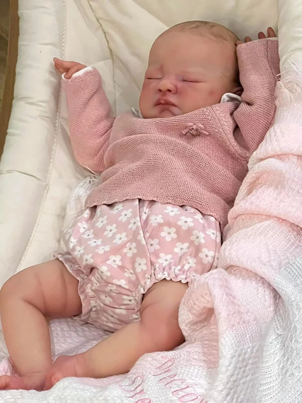 

20inch Reborn August Awake Realistic Baby Doll Lifelike Soft 3D Skin Details Veins Hand-Draw Hair Same As Picture Bebe Reborn