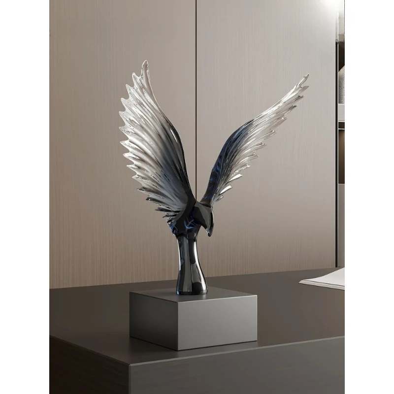 

Creative Resin high-end ornament Dapeng wings art soft decoration modern simple living room office wine cabinet decoratio