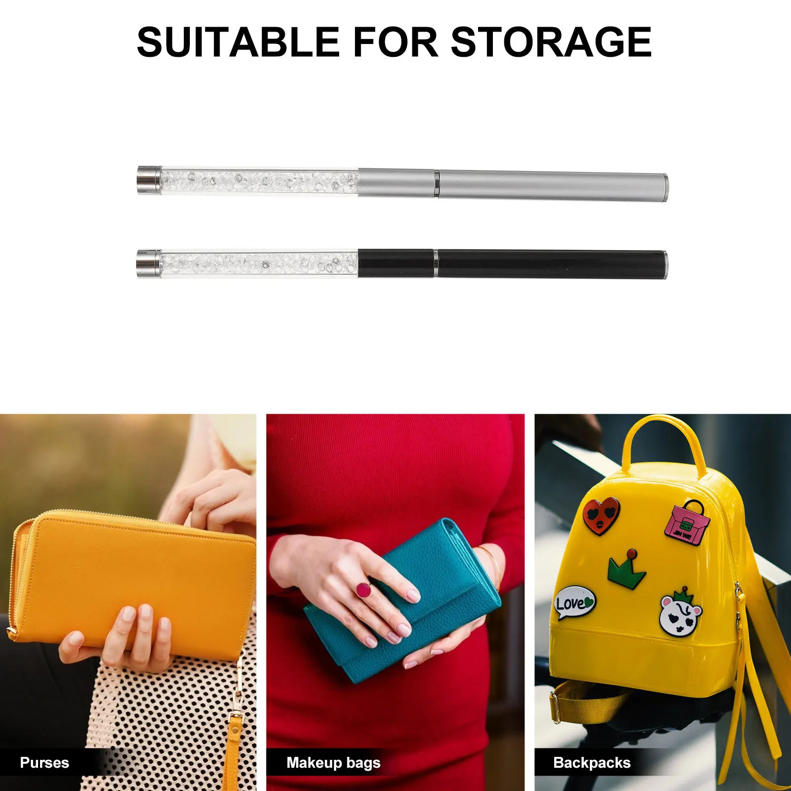 2pcs Eyelash Brush For Makeup Mascara Applicator Eyebrow Comb Natural Lash Tool Portable Salon Travel Use Makeup Tools