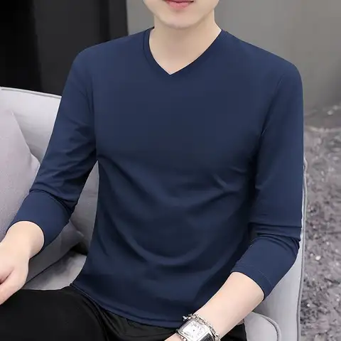 10 best sales v-ringade t-shirts för män - №10