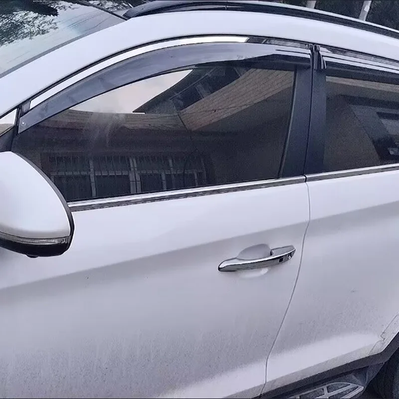 Side Window Deflector for Hyundai Tucson 2015 2016 2017 2018 2019 2020 Car Rain Shield Window Door Visor Rain Guard Wind Shield