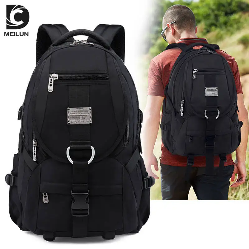 

XZAN New Large Capacity Travel Men Outdoor Oxford backpack Cloth 55L Durable Hiking Backpack Student School Bag Men's Women's