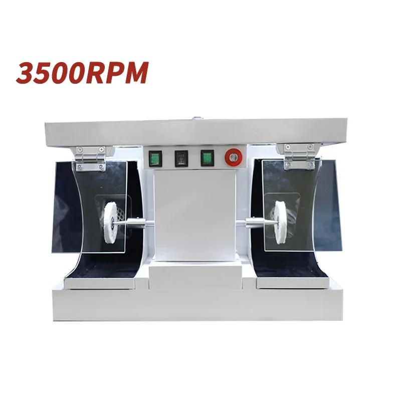 Polisher Desktop Double Pointed Head Dust-Proof Polishing Machine Denture Processing Instrument Den tistry Tools Equipment