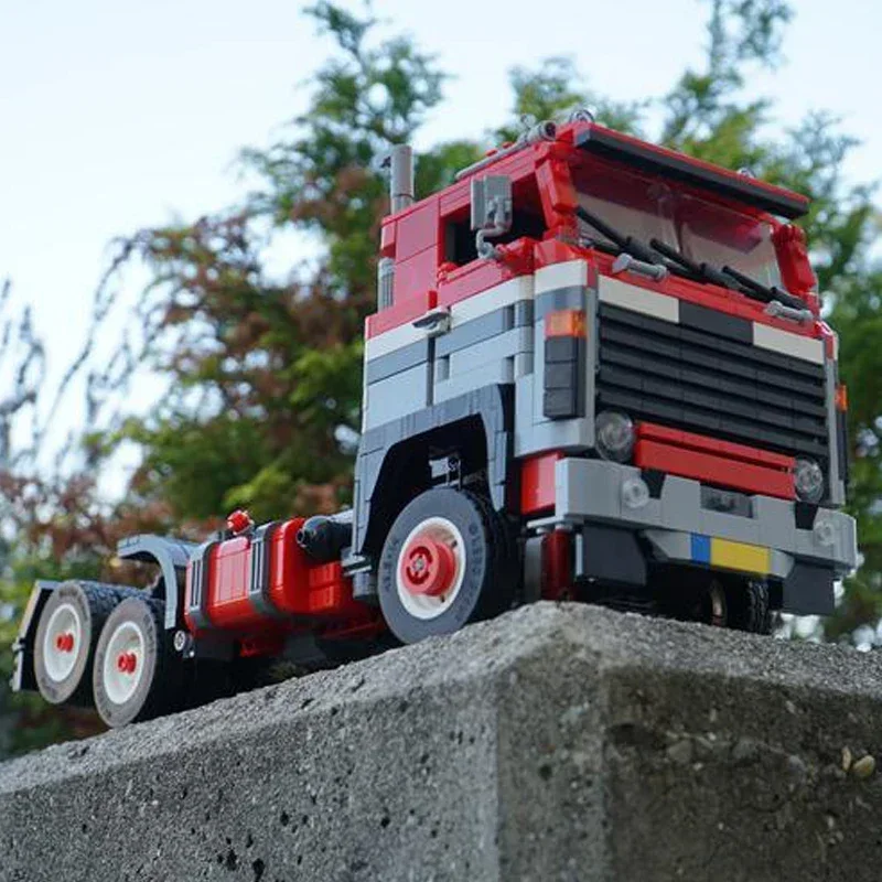NOWY ciężarówka transportowa 2025 141 V8 6x2 1663 elementy zestaw klocków do samodzielnego montażu, klocki samozaciskowe, prezent urodzinowy