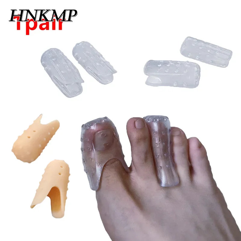 Protecteur d'orteils respirants et nus transparents, coussinets d'oignon, couvre-orteils pour la Protection des ongles incarnés