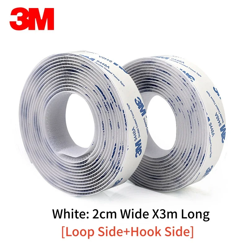 3M 9448A Selbstklebendes Klettband Starkes Spurloses Selbstklebendes Befestigungsband Doppelseitiges Klebeband Hochtemperaturbeständig
