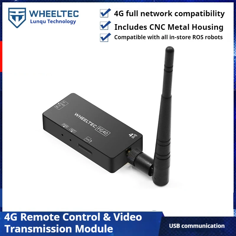 4G remote control and image transmission module USB/UART communication multi system outdoor CNC metal shell full network