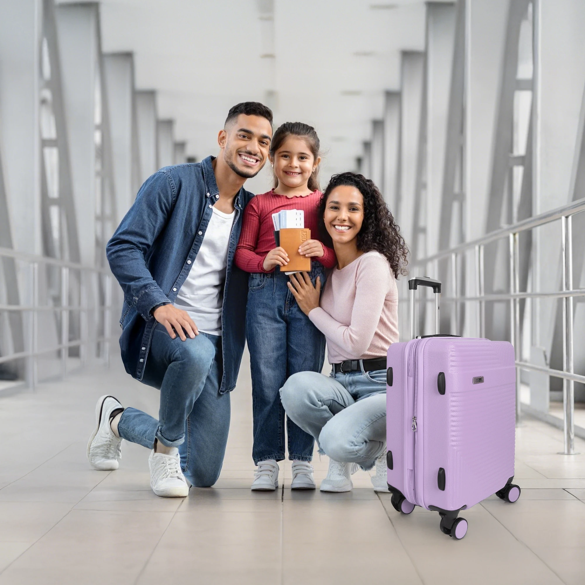 Легкий 20-дюймовый чемодан для ручной клади с твердым корпусом и 360° ° Чемодан на колесах Spinner Wheels, чемодан на колесиках для женщин