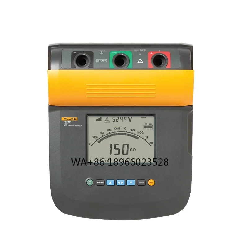 F1550C High Power Megohm Meter Convenient High Volta Insulation Resistor Tester FC/Kit for Testing Equipment