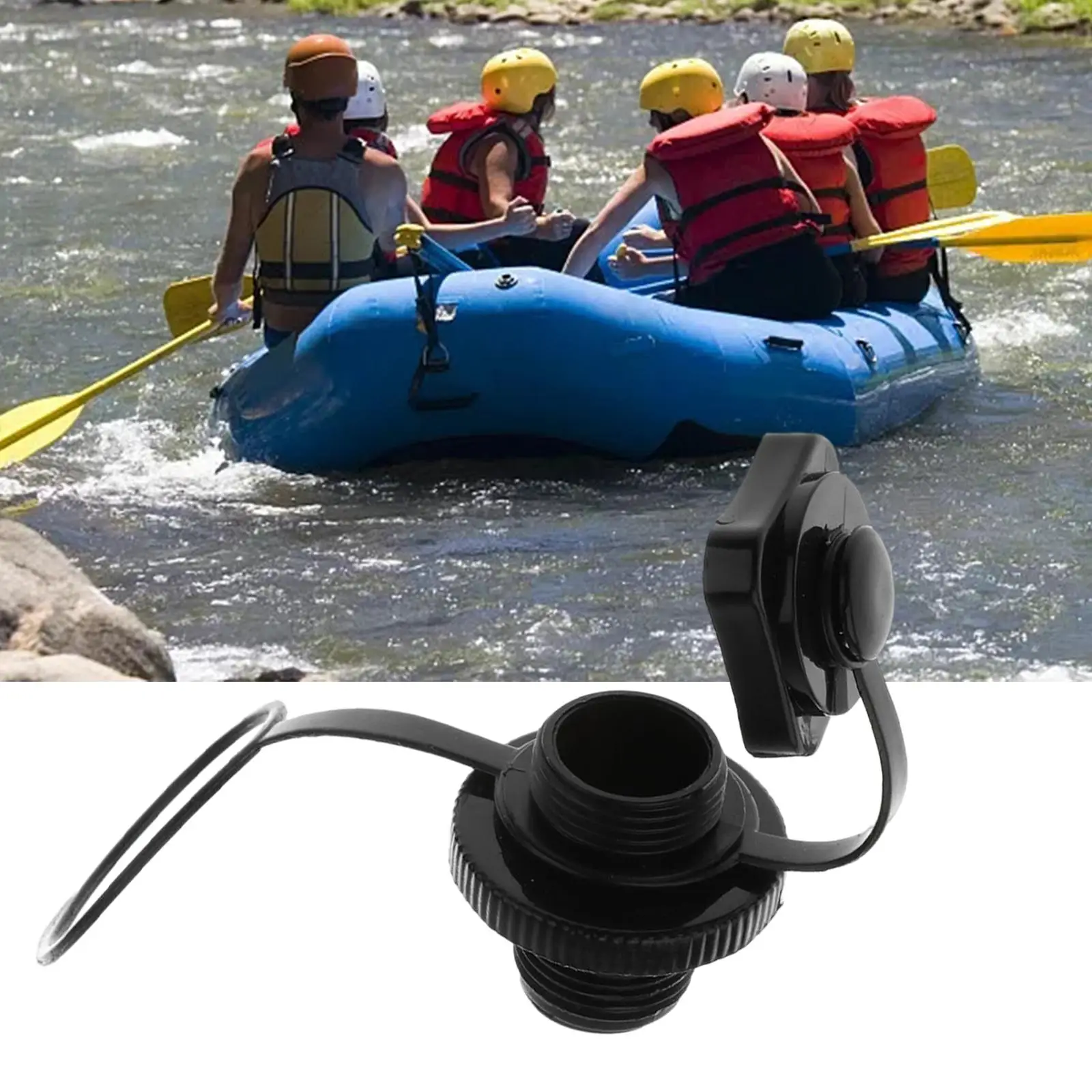 Inflatable Valve, Screw with for Inflatable Boat Rubber Dinghy Kayak Canoe - 2 Colors