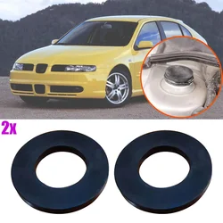 2x For SEAT León Mk1 Toledo Mk2 Rubber Bushing Hood Seal Front Bearing Top Mount Tower Black New Shock Absorbing