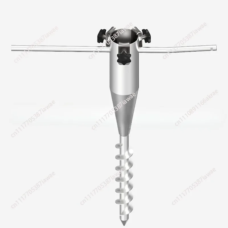 Outdoor beach umbrella fixed ground bracket, outdoor umbrella anchor heavy metal sand anchor, iron ground nail