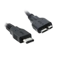 USB-C USB 3.1 Type C Male Connector To Micro B USB 3.0 Male Data Cable 1m 100cm 3ft 1meter For Macbook & Laptop Black
