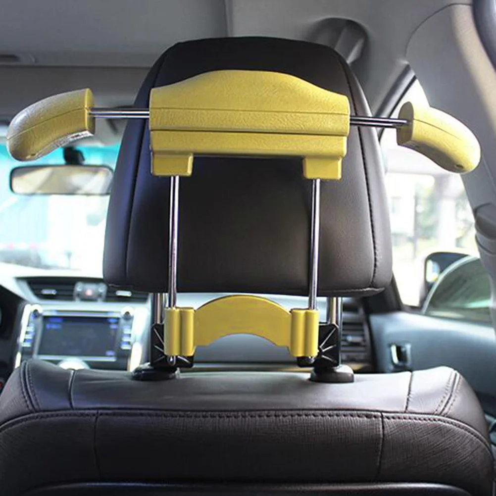 

Easy Install Car Clothes Hanger No Tools Required Beige Headrest Hook For Coats Suits Auto Accessory