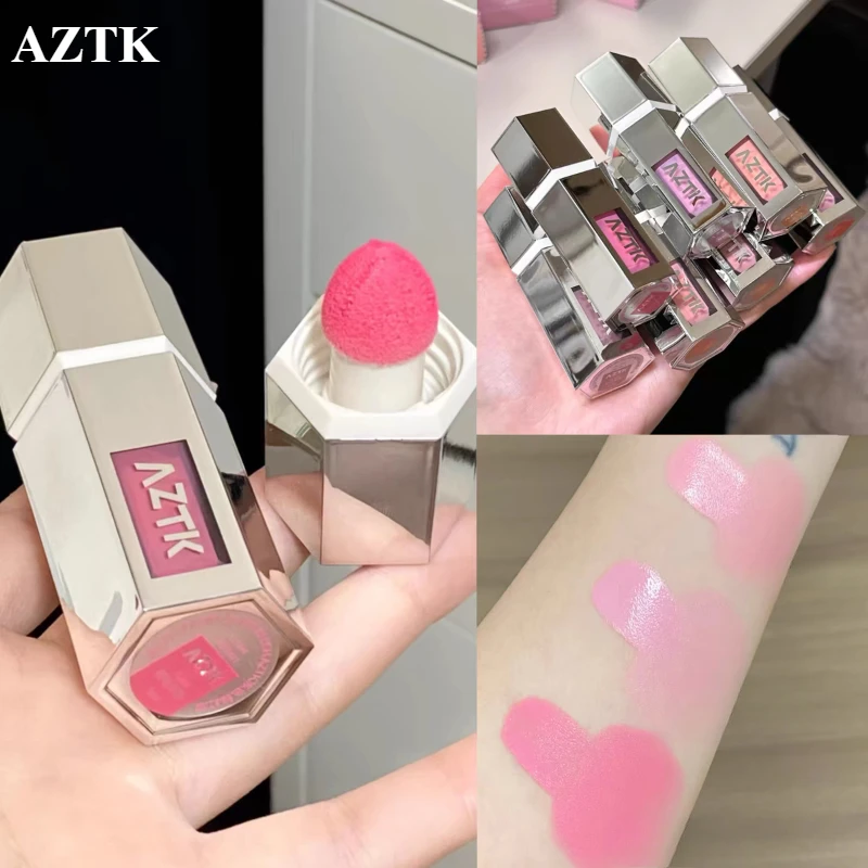 

AZTK Jello Color Powder Liquid Blusher Rendering Moisturizing Beauty Expands Contracts Liquid Cheek Matt Face Makeup