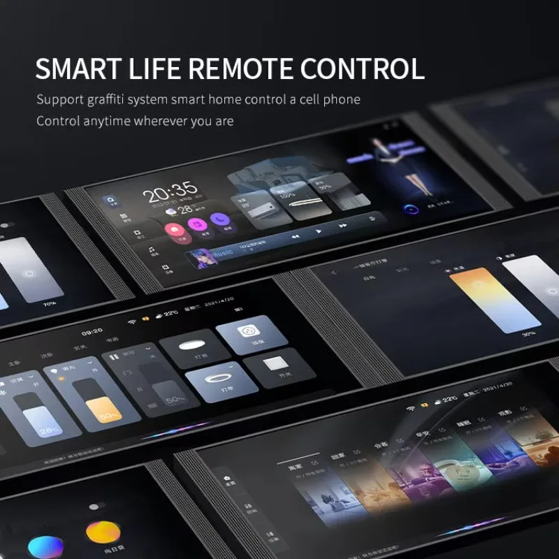 STLF 2025 New Tuya Smart Home 12-Inch Control Panel Zigbee Gateway LCD Display Background Music Amplifier Speaker for Home Autom