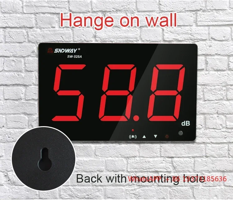 SW-525B 30 to 130db large LCD Decibel Noise Meter Digital Hanging Type Sound Level Meter