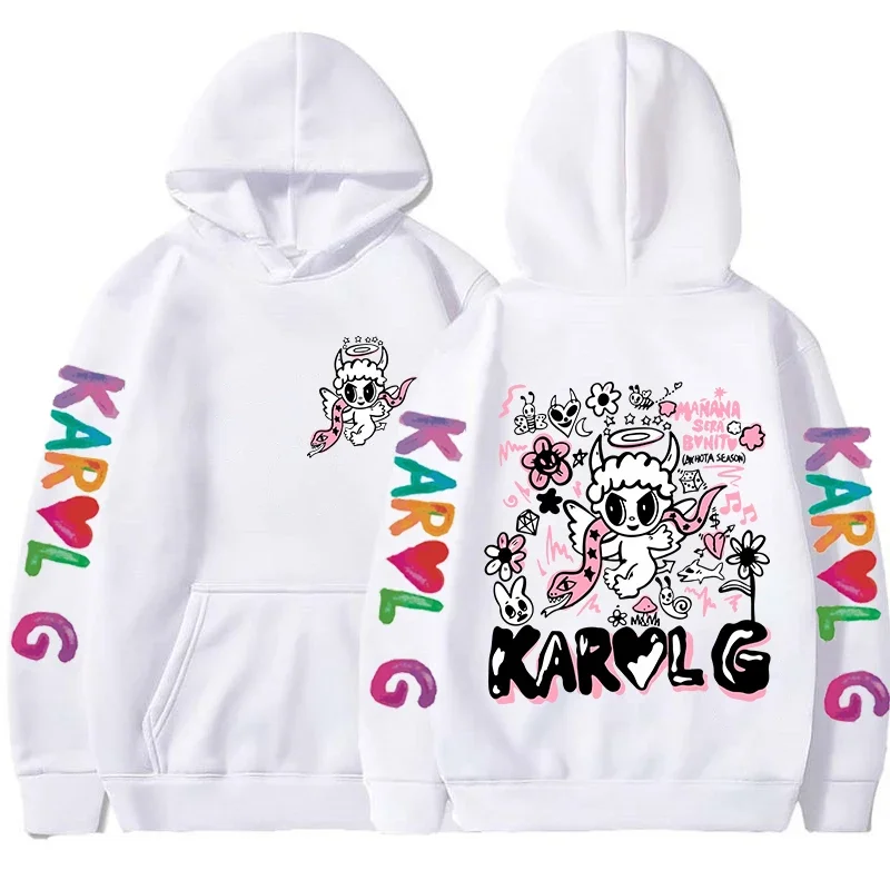 2023 Manana Sera Bonito Karol GG Bichota Printed Sweatshirt, Mens Womens Oversized Pullover, Karol-G Casual Hip Hop Streetwear