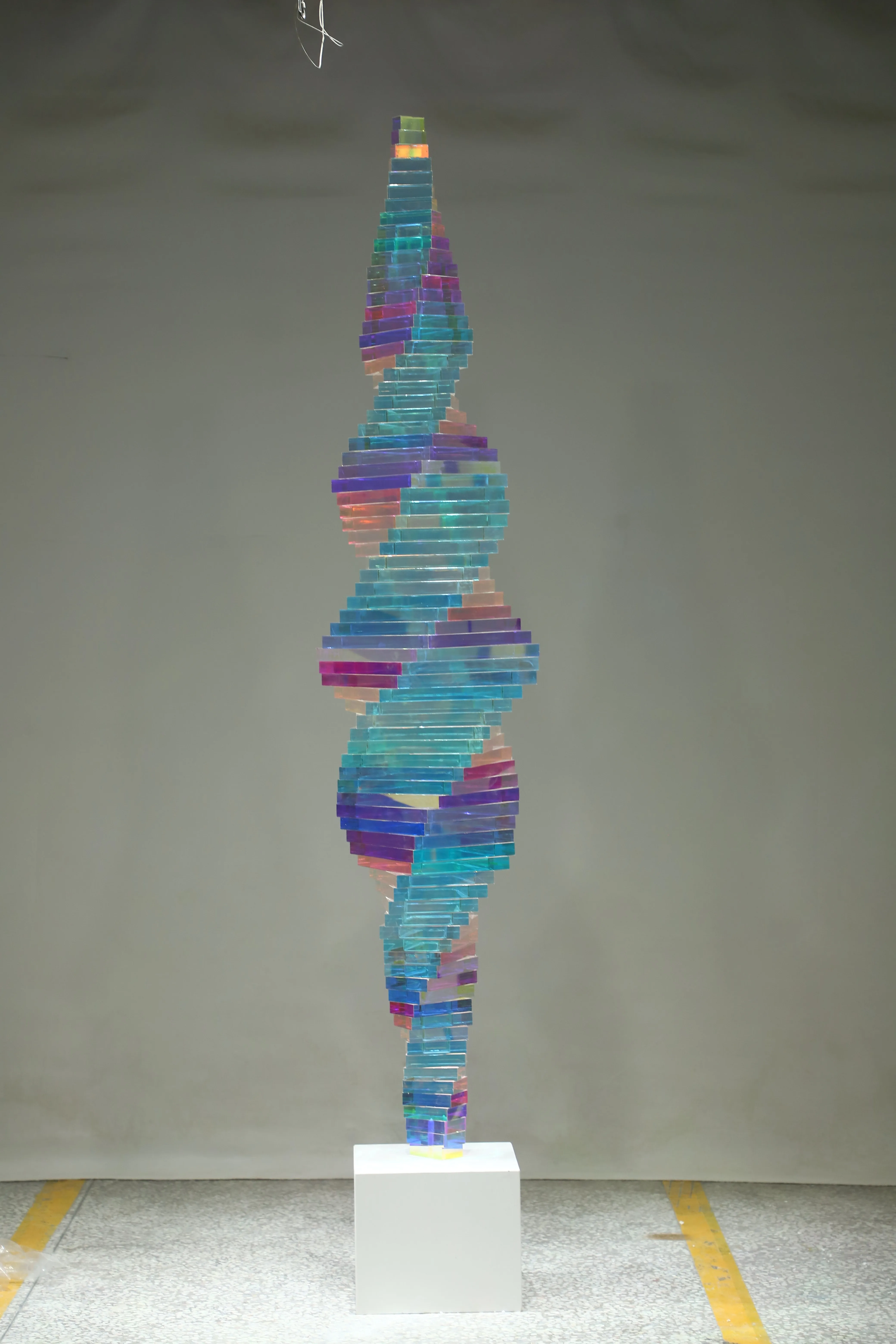 فن نحت الراتنج المصنوع يدويًا من الأكريليك، عرض على شكل مكدس على شكل ملاك، ردهة الفندق وديكور الفيلا المنزلية #3