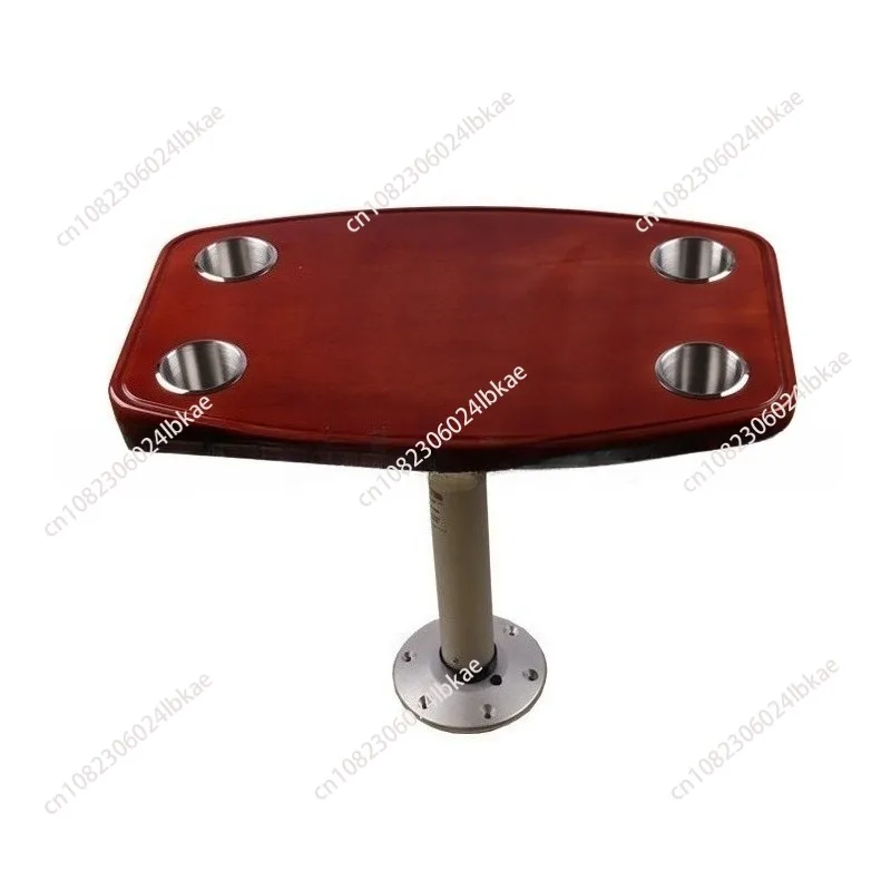 Rv solid wood table with piano lacquer oak top 5