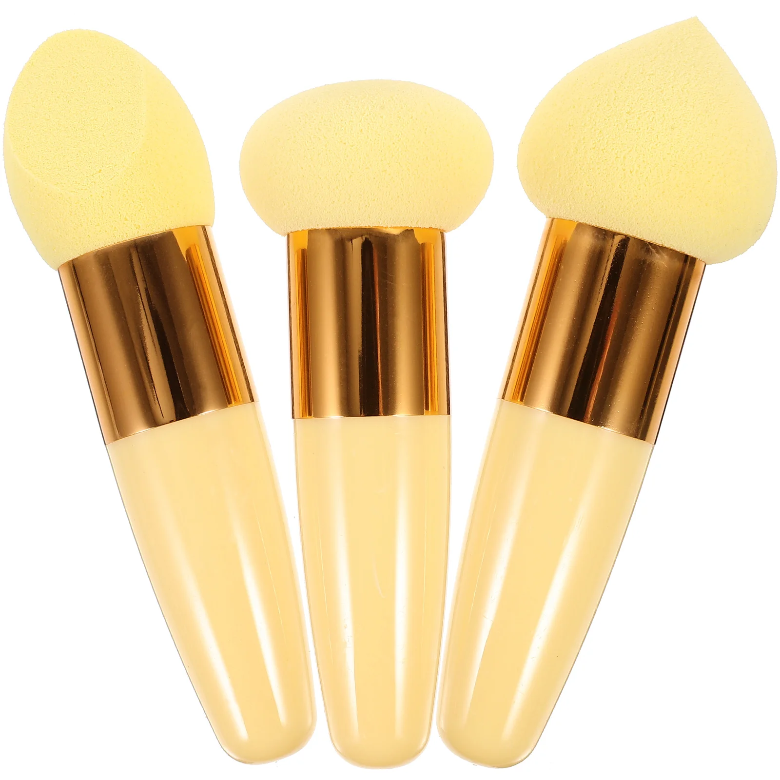 3-delige make-uppennenset Schoonheidsborstels Nat Droog Mengen Gezicht Latex Materiaal Soft Touch Uniek ontwerp Praktische gadgets Foundation