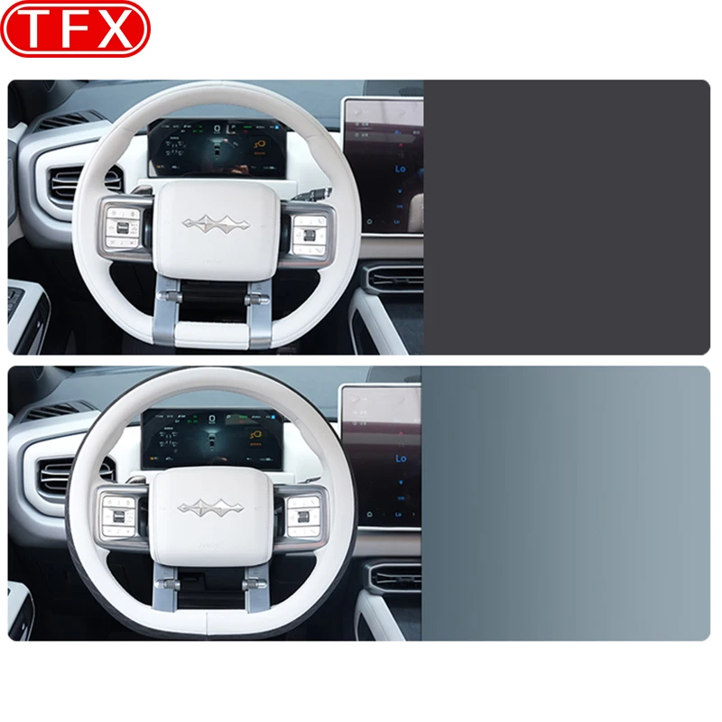 ل BYD ليوبارد التيتانيوم 3 2025 غطاء عجلة قيادة السيارة مستقيم نمط عجلة القيادة غطاء مقبض اللون الأصلي اكسسوارات