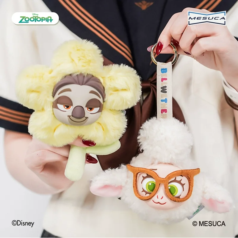Scatola cieca con ciondolo in peluche Zootopia autentico, modello di bambola di tendenza carino, decorazione con ciondolo per zaino, regali di compleanno per bambini