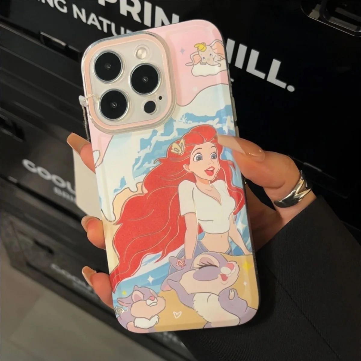 حافظة حماية ناعمة شفافة لهاتف آيفون 15 13 12 11 14 Pro Max XS XR 7 8 Plus X SE Coque من كارتون ديزني إلسا