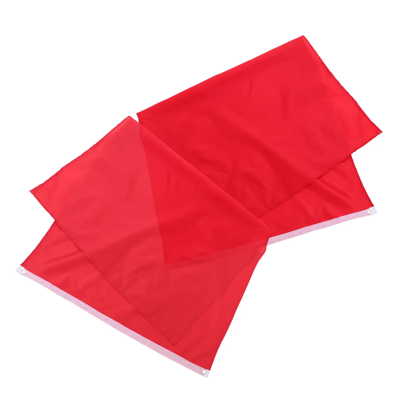 2Pcs Weather Resistant Decor Flag For Garden Decoration Party Decor Plain Polyester Color