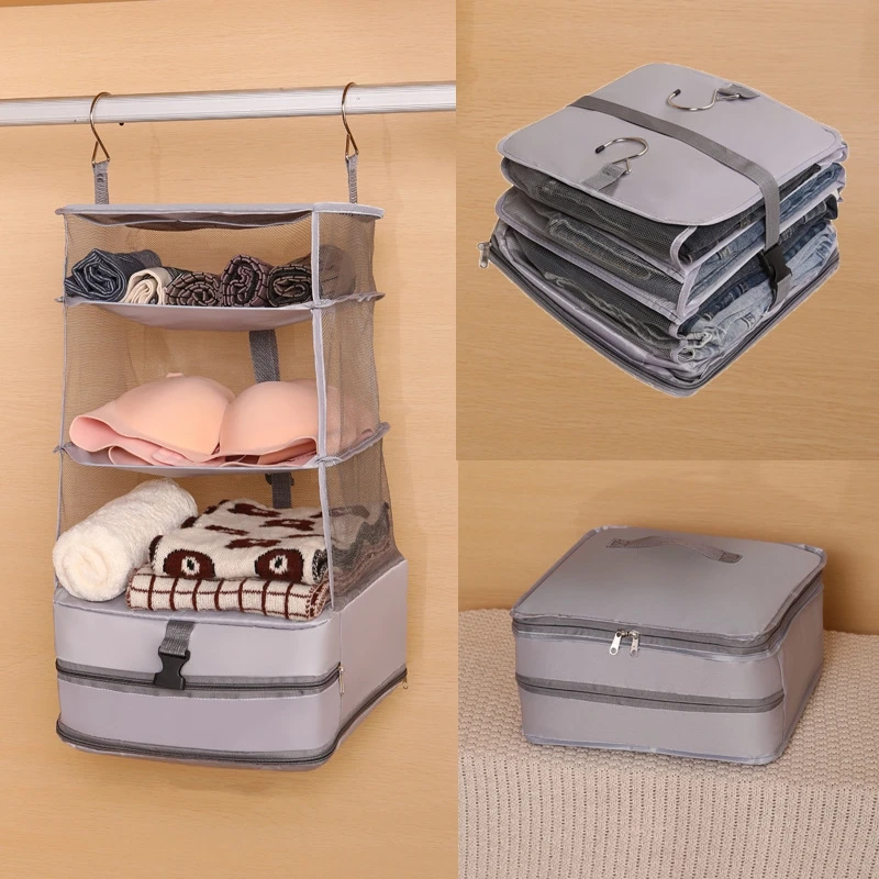 Travel Underwear Socks Storage Bag Dormitory Wardrobe Organizer Clothes Hanging Storage Bag Underwear Stocking Compression Bags