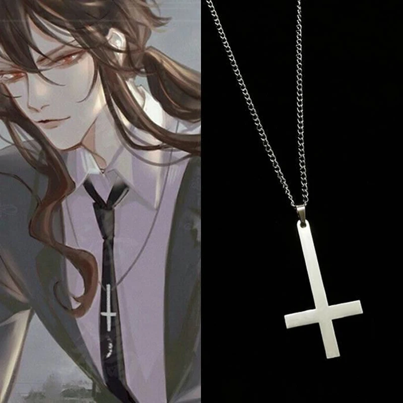 Cross Pendant Necklace Men Fashion Jewelry Chain Boy EDC Gadgets Lovers Gifts For Male Female Women Girls