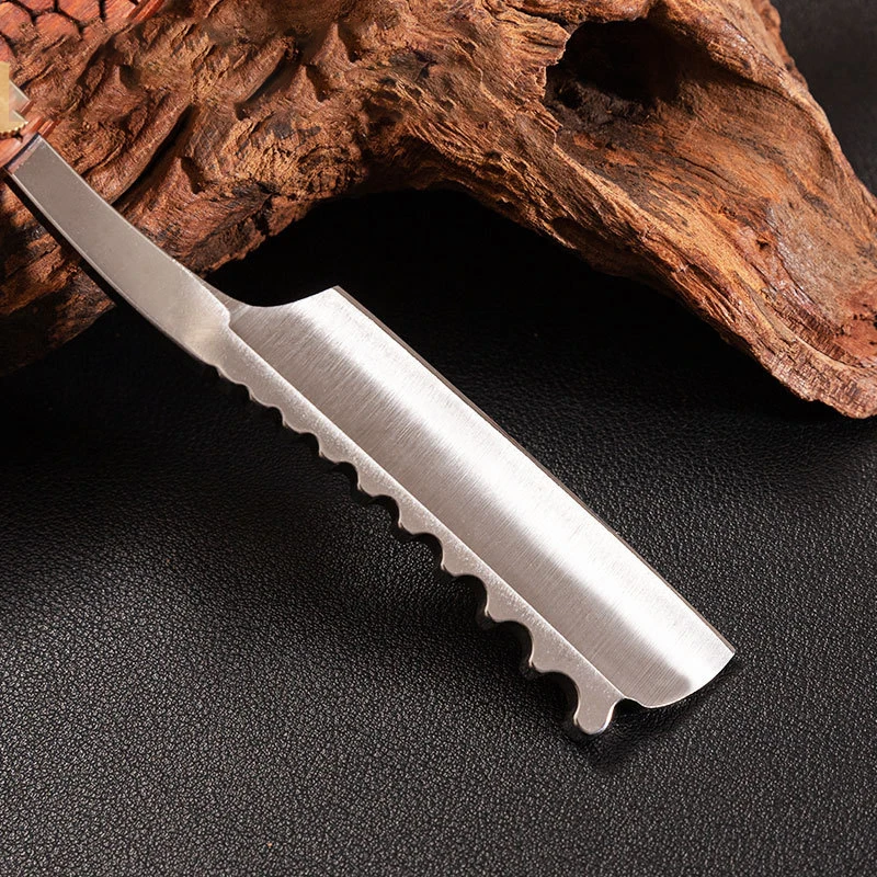 Profesjonalna maszynka do golenia dla mężczyzn Wood, brzytwa fryzjerska prosta, noże do golenia, ręczne pielęgnowanie brody, shavette, prezent