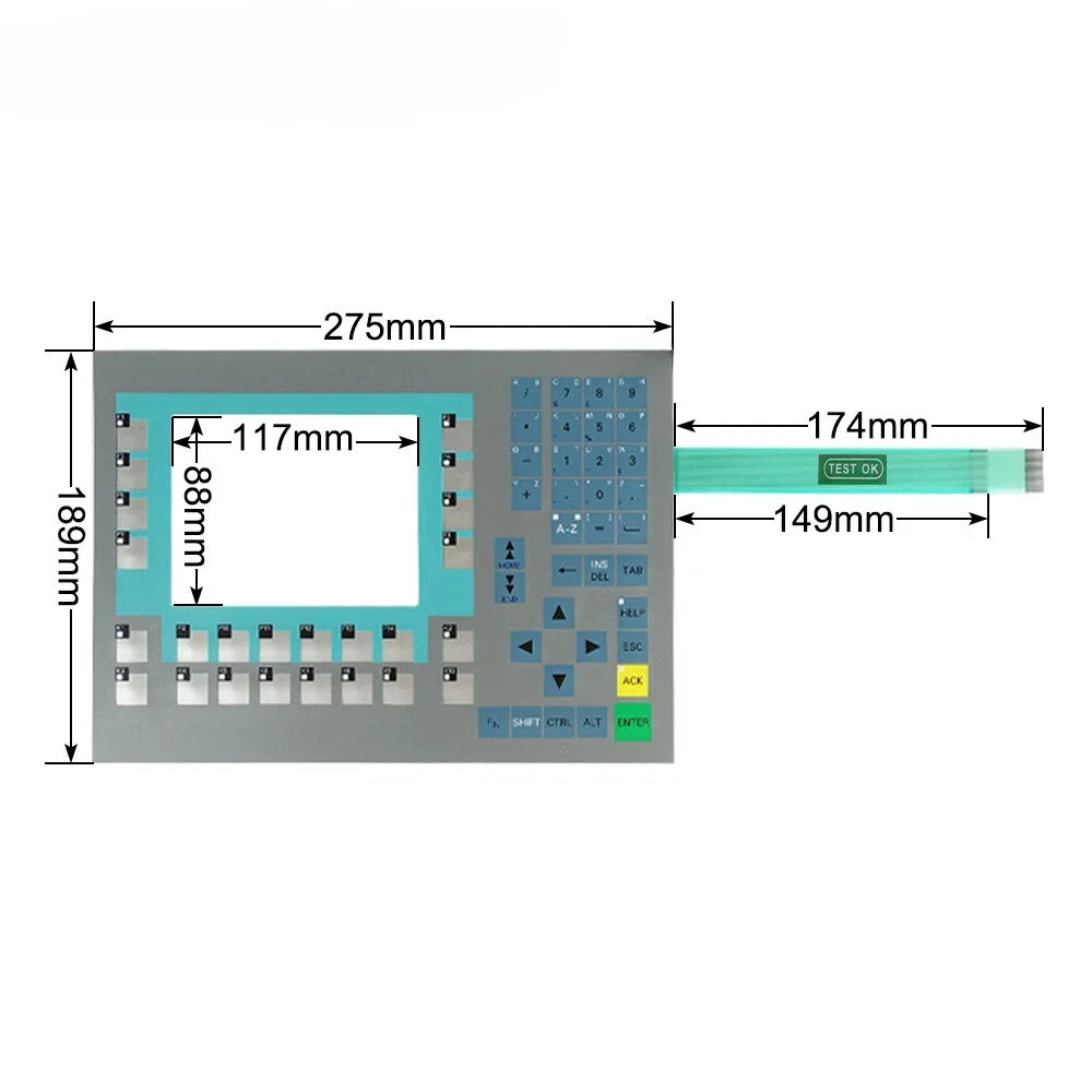 6AV6643-0BA01-1AX0 Membrane Switch Keyboard for 6AV6 643-0BA01-1AX0 OP 277 6
