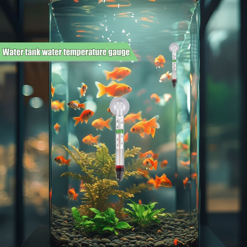 1/5/10 stücke Aquarium Thermometer Aquarium Wasser Thermometer Mit Saugnapf Einfach Lesen Wasser Temperatur Gauge Für Aquarium