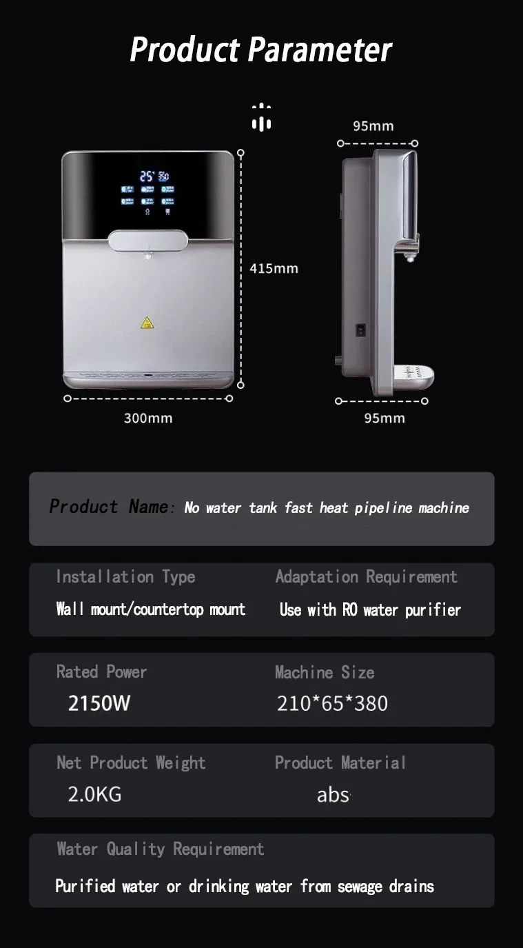 New Cheap Instant Hot Cold Water Dispenser Machine Automatic Wall Mounted Freestanding