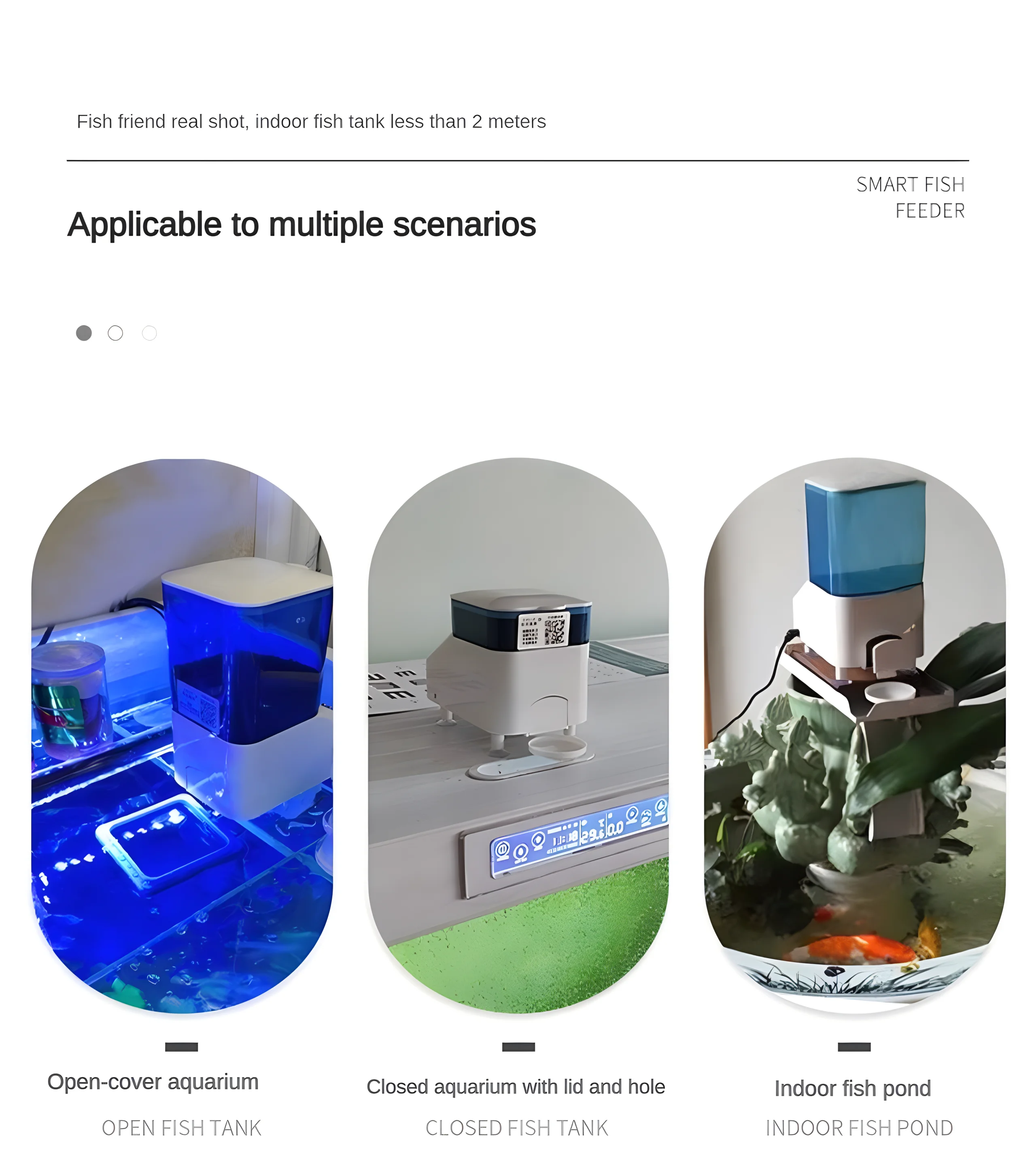 Imagem -03 - Evnice-alimentador Automático de Peixes Adequado para Aquários Médios e Grandes Alimentação Cronometrada e Precisa 0.4l 1l 2l Grande Capacidade