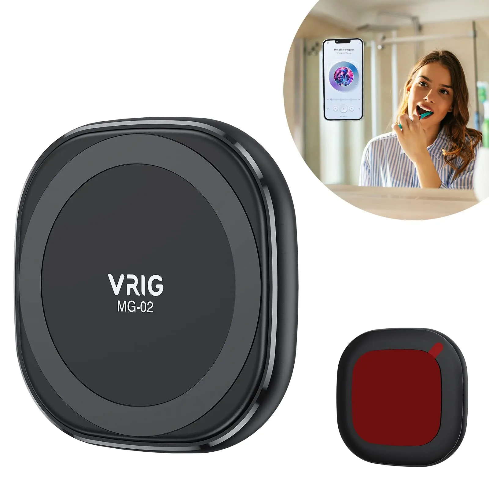 

VRIG UURig MG-02 Magsafe Сильный наклеиваемый магнитный держатель для телефона для автомобиля для iPhone 16 15 14 13 12 HUAWEI Samsung Xiaomi