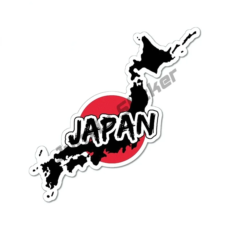 Map of Japan Vinyl Decal Japanese Japan Soccer Stamp Car Decal Style Car Sticker Accessories for Cars Window Bumper Truck