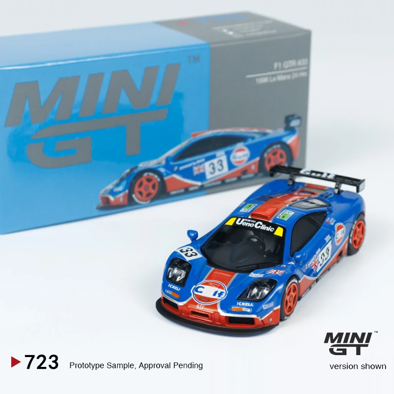 MINIGT 1:64 F1 GTR #33 Le Mans 24Hr 1996 GU MGT LF alloy car model 723