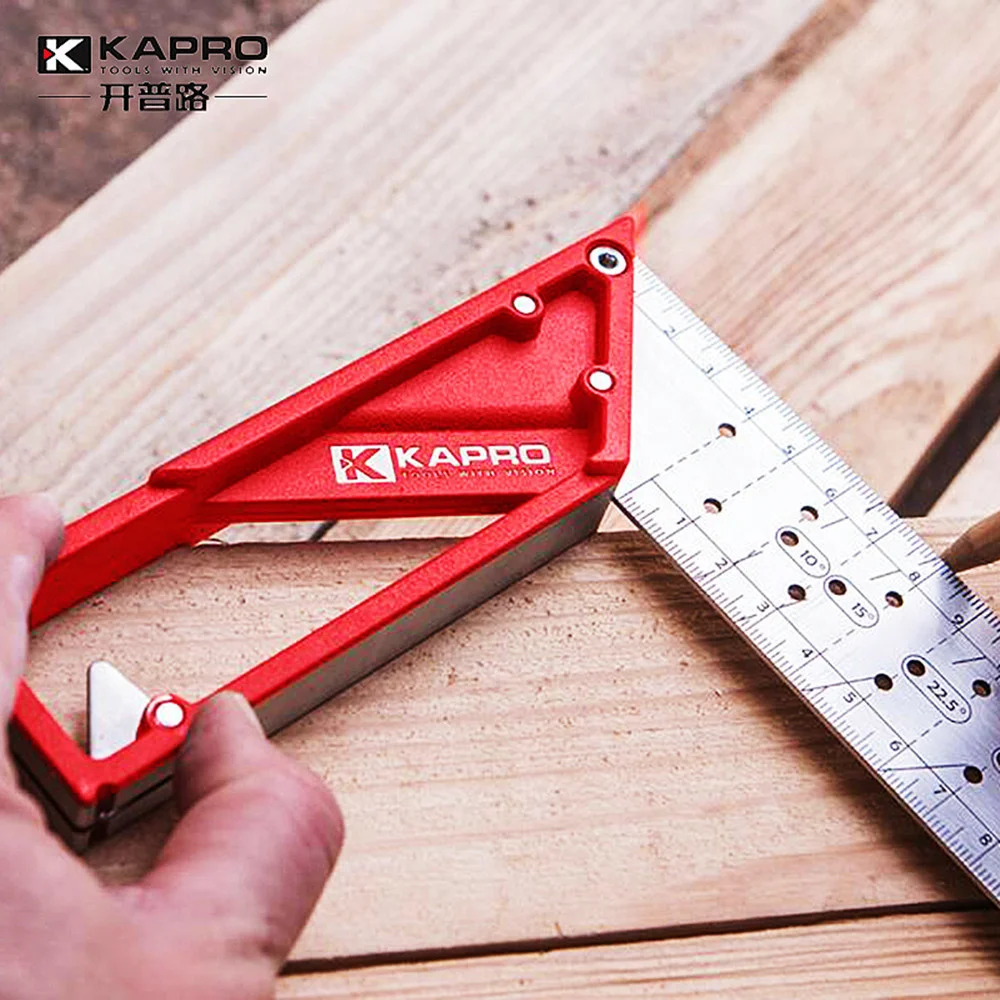 Kapro 25/30/40cm Stainless Steel Joiner Swanson Metal Square Angle Marking Right Ruler Try Carpenter Square For Woodworker